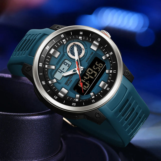 SANDA Fashion Brand Sport Electronics Watches for Men Outdoors Analog Digital Man Watch Luminous Waterproof Backlight Wristwatch