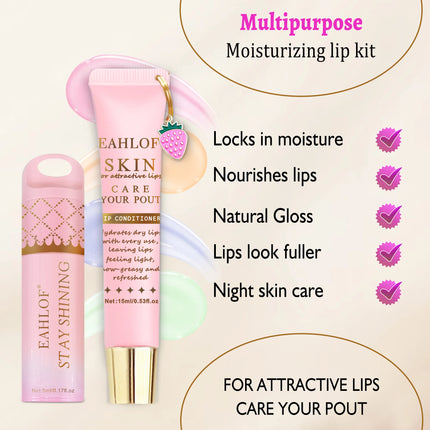 2pcs, bad b--tch lip balm repairs dry lips, all-natural lip mask, long-lasting moisture, moisturizing and intensive lip care