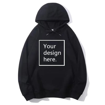 Design your own men's and women's universal trendy casual jacket with a hood and sweater made of 280g fabric. Personalized gift.