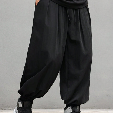 plus Size Men's Casual Trendy Long Pants Loose Fit for Daily Outings And Outdoor Sports