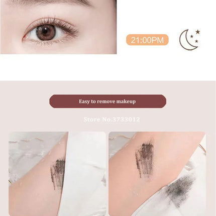 Ultra-fine Small Brush Head Mascara Lengthening Black 3D Lash Eyelash Extension Eye Lashes Long-wearing Black Color Mascara
