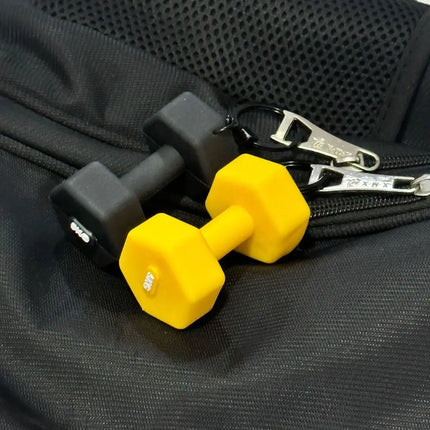 Mini Barbell Plates Key Chain Water Cups Creative Simulation Dumbbells Keyring Kettlebells Bag Charm Fitness Series Pendant