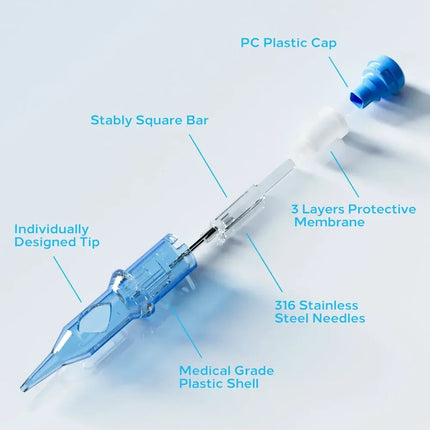 20/10pcs EMALLA Eliot Tattoo Cartridge Needles RL RS CM MG Disposable Sterilize Tattoo Permanent Makeup Cartridge Machine Needle