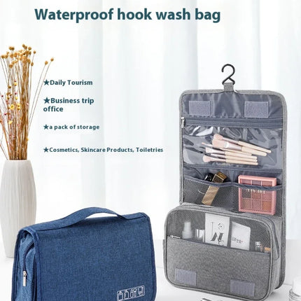 Foldable Toiletry Bag Organizer Hanging Storage Bathroom Makeup Case Cosmetic Bag Travel For Travel Business