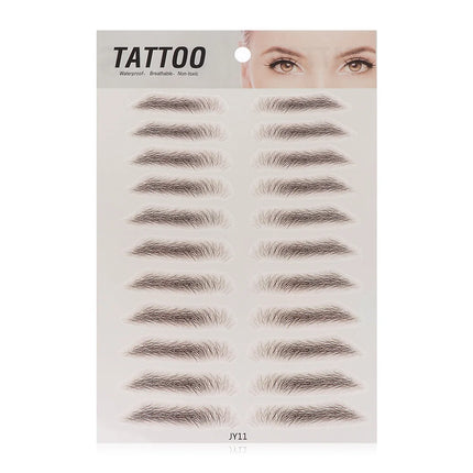 Brow stickers Water-based Lasting 4D Hair-like Eyebrow Authentic Eyebrow Tattoo Sticker False Eyebrows