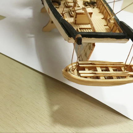 New Version Ancient Ship Model Building Kits Halcon 1840 CNC Brass Cannons Luxurious Sailboat English Instruction