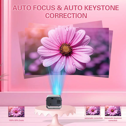 A10 Smart Projector Android 13 1080P Support WiFi BT5.2 Portable Home Cinema Mini Video Projector HY300PRO Upgrade
