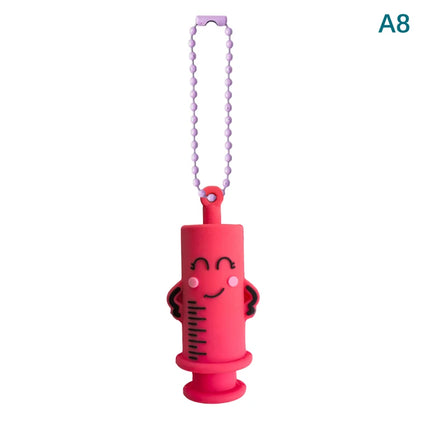 1PC Ampoule Bottle Opener Keychain - Syringe-Shaped Cutter Aid for Nurse Doctor Medication Vial Breaker"