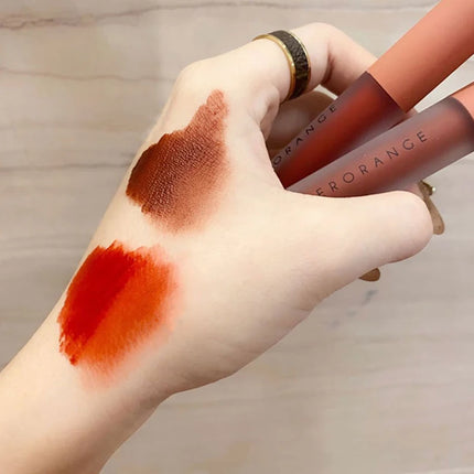 1Pc HERORANGE Velvet Matte Lip Mud Lip Glaze Easy To Apply Waterproof Non Smudging Long Lasting Non Stick Cup Cosmetic