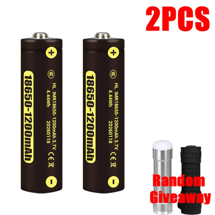 100% New Original 3.7V 18650 Rechargeable Battery 2400mAh 18650 Lithium Rechargeable Battery for Speakers Radios Headlights Toys