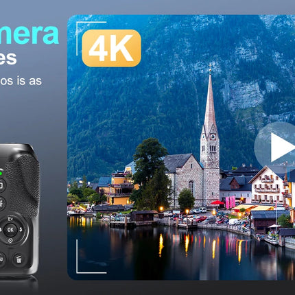 4K Digital Camera Professional photography 12X Optical Zoom 72MP Auto-Focus WIFI Flash Light For Tiktok Ins Youtube Webcast