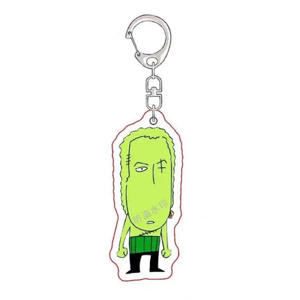 Anime Roronoa Zoro Vinsmoke Sanji Cosplay Keychain Abstract Funny Acrylic Pendant Keyring Key Chain Bag Ornament Accessory Props