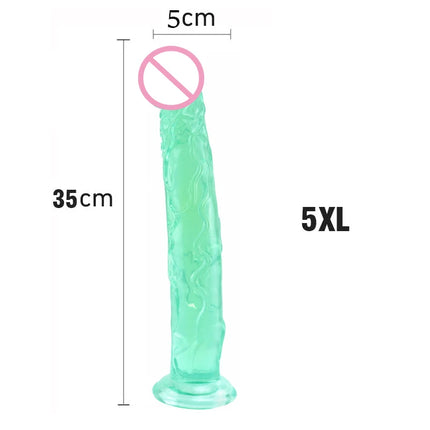 New Realistic Dildos Erotic Jelly Dildo Artificial Penis G-spot Simulation Large penis Anus Anal plug Female penis masturbation