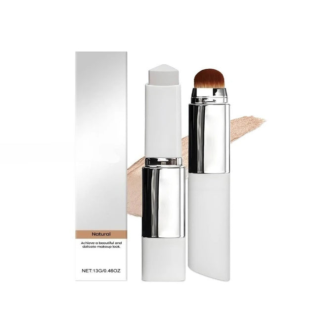 2-in-1 Color-Changing Foundation Stick Liquid Lightweight Moisturizing Brightening Foundation Color Changing For All Skin Types