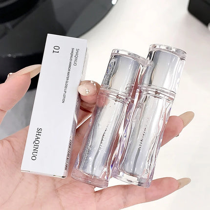 Mirror water gloss lip Dew low saturation glass lip toot lip glaze moisturizing moisturizing white mouth red