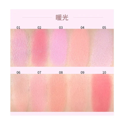 Flortte Air Powder Blush Cream Highlight Natural Nude Repair Brightening Face Thin Glitter Pure Desire Makeup With Puff