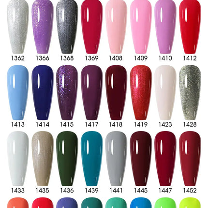 Arte Clavo Red Color Series Nail Polish UV Soak Off Varnish 15ml Manicure Nail Art Long-lasting Hema Tpo Free Gel Nail Polish