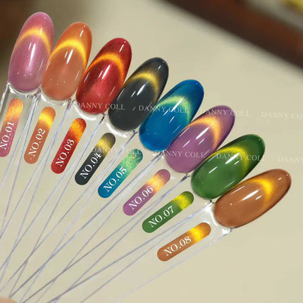 Autumn Brown Cat Eye Gel Polish Set With Color Display HEMA/TPO Free Luxury Magnetic Gel Soak Off UV LED Nail Varnish UV Gel Kit