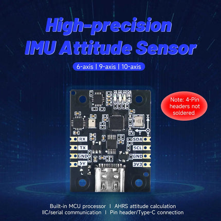 Yahboom IMU Sensor Module ARHS High-precision 6-axis/9-axis/10-axis Optional Support ROS1 ROS2 for ROS Robot Raspebrry Pi Jetson