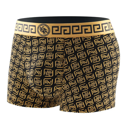 8 Piece Men's Underwear Set Soft Comfortable High Quality Men's Boxer Briefs Panties Black Gold Domineering Selling Men's Pants