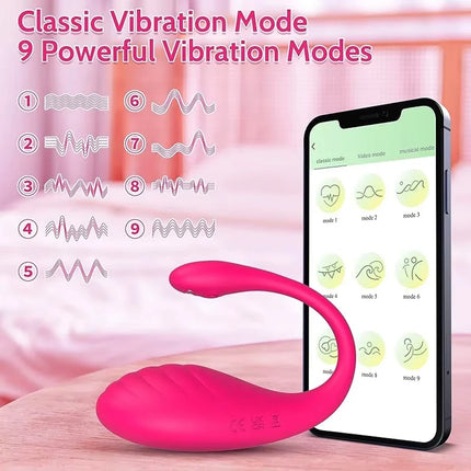 9 Speed APP Controlled Vaginal Vibrators G Spot Anal Vibrating Egg Massager Wearable Stimulator Adult Sex Toys for Women Couple