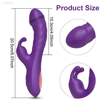 Rabbit Vibrator for Women G-Spot Vagina Vibrator Clitoris Nipples Stimulator Female Masturbation Adult Goods Sex Toy for Women