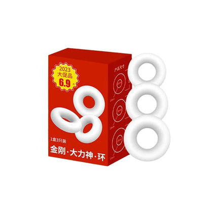 3pcs Delayed Penis Rings Adult Sex Toys Long Lasting Scrotum Bind Cock Ring Male Erotic Products TPE Semen Lock Rings Sex Shop