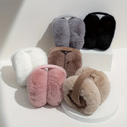 Solid Soft Plush Ear Keep Warmer Winter Earmuffs for Women Men Fashion Outdoor Earflap Protection Ear-Muffs Cover Good Effect