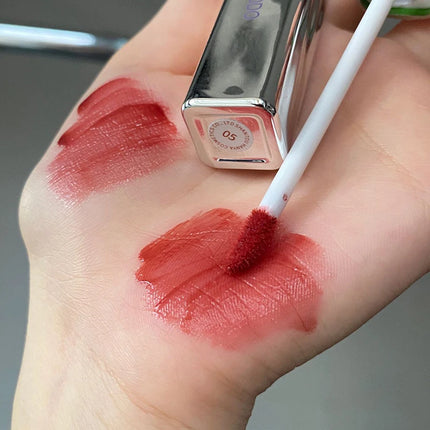 Silver Tube Five-color Clear Water Gloss Lip Gloss Moisturizing Mirror Crystal Jelly Lip Glaze Watery Texture Lip Tint Makeup