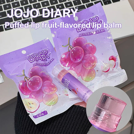 Coconut Hydrating Lip Balm Transparent Colorless Grape Apple Fruity Lip Care Moisturizing Anti-Dry Peach Jelly Lip Balm Makeup