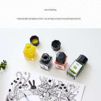 Tramol 26 Colors 18ml Various Colors Ink Glass Bottled Ink Fountain Pens Ink Cartridge School Office Supplies Stationery
