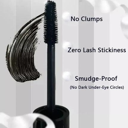 5PCS 7D Fiber Mascara Set Waterproof Durable Curling Sweatproof Anti-smudge Slimming Base for All Skin Types