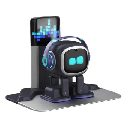 New EMO AI Robot Interactive Desktop Companion with Charging Skateboard Multilingual Smart Chat Dancing Features Children gift