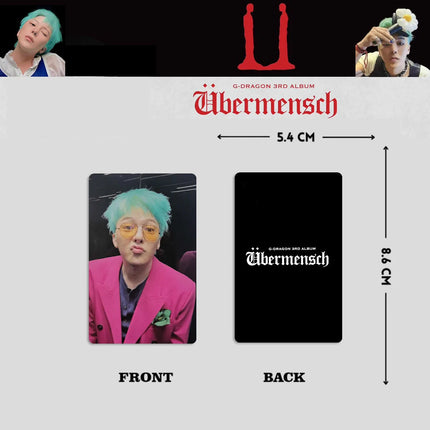 G-DRAGON Idol Boy New Album Ubermensch Series HD Printd Photocards GD High Quality Lomo Cards VIP Fans Collection Gifts