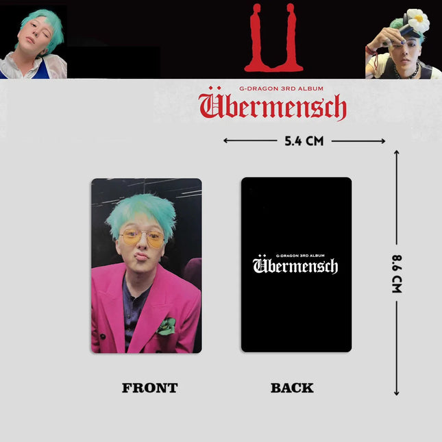 G-DRAGON Idol Boy New Album Ubermensch Series HD Printed Photocards GD High Quality Lomo Cards VIP Fans Collection Gifts