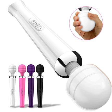 Powerful Magic Wand Vibrator for Women, Large AV Body Massager, G-Spot Clitoris Stimulator, USB Charging Adult Sex Toys for Women