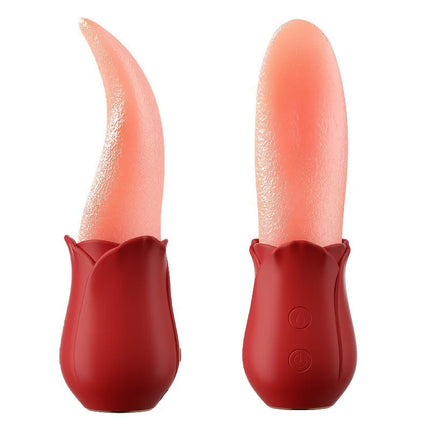 Rose Toys -10 Licking Vibration Modes Clitoris And G-spot Stimulators Unisex Adult Sex Toys For Ultimate Enjoyment Couple Fun