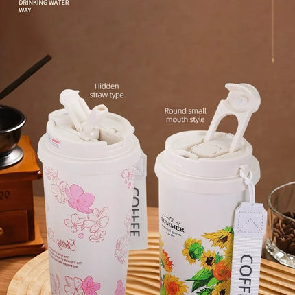 Stainless Steel Tumbler Mug Vacuum Flasks Insulated Coffee Cup Leakproof Lid Travel Thermos Cups for Tea Thermal Water Bottle