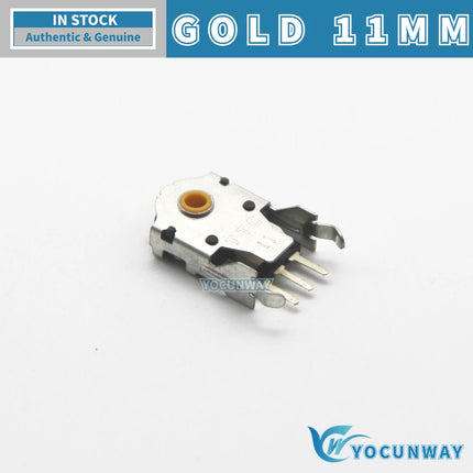 TTC Rotary Mouse Scroll Wheel Encoder Gold Mark 1.74mm Hole 20-40g Force Compatible 7-16mm Diameters for PC Mouse Upgrade
