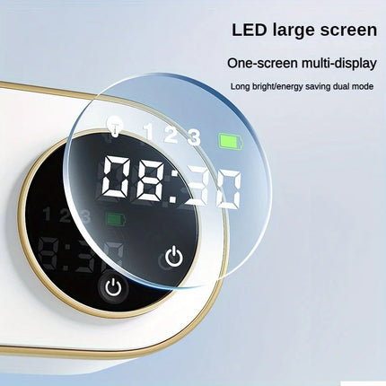 Distributeur de savon mural automatique Mousse 3000mAh USB Rechargeable Nettoyant pour les mains à induction électrique