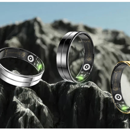 Qring R11 LED Display Ring Ladies Men's Stainless-steel Rings Oxygen Saturation Electronic Praise Heart Rate Waterproof 2025 New