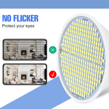 LED E27/E26 Light Bulb AC220V Spotlight Ceiling Lamp 126/200/300leds Chandelier 110V Home Study Room Balcony Lighting Cool/Warm