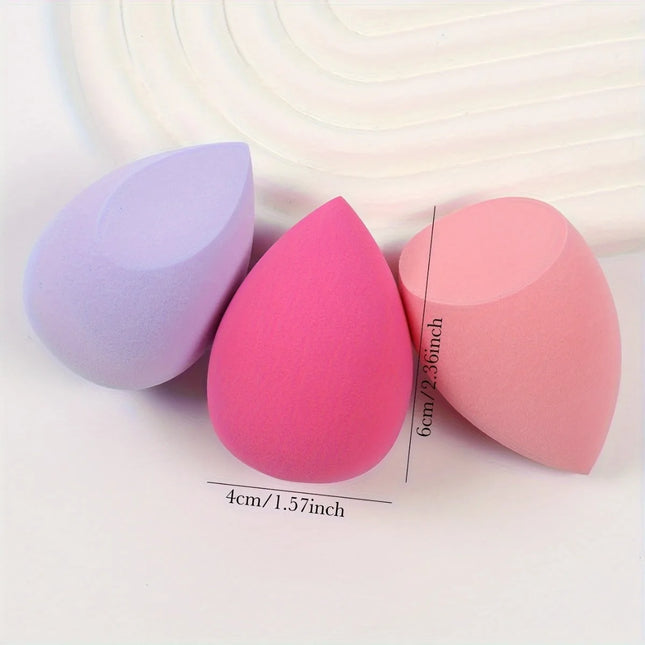 8Pcs Hydrophilic Makeup Sponge Set - Assorted Shapes & Powder Foundation | Non-Latex Flawless Application Professional Kit