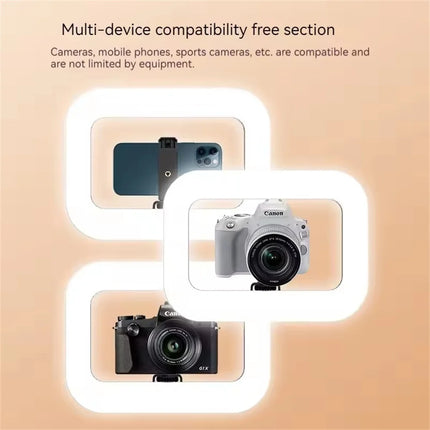 2026 new handheld portable photography lighting with phone clip for desktop fill light for TikTok live selfie