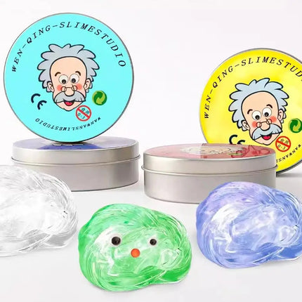 New Stress Relief Toys Old Man Liquid Squishy Transparent Crystal Slime Fluffy Foam Putty Gift Safe Bouncy Stretchy Color Slime