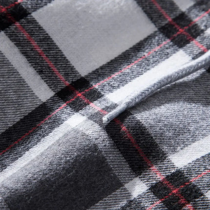 Autumn Hot Sale Of The Season Men's Plaid Hooded Casual Shirt Independent Station Cross-Border Checkered Hoodie Style Floral Patchwork