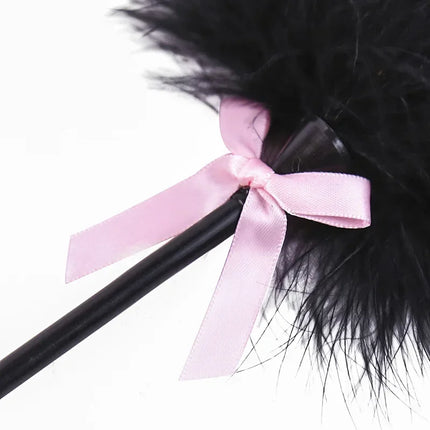 Premium Leather Fetish Kit - Spanking Paddle, Flogger, Riding Crop & Feather Tickler, Adult Bondage Play Toys