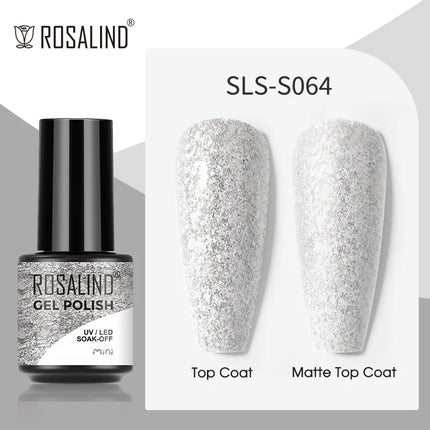 ROSALIND Gel Nail Polish UV Base Top Coat Soff Off Stamping Polish All For Art Manicure Semi Permanant Gel Nail Fast Shipping