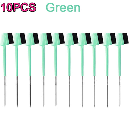 Beauty Supply Rat Tail Comb 3N1 Stainless Steel Pintail Styling Combs Carbon Fiber Heat Resistant Teasing Combs 10Pcs Bulk