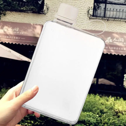 Pocket Water Bottle 500ml Flat Drink Cup Water Bottle Summer Water Flask Sports Water Bottle Leak-Proof Slim Cold Flask For